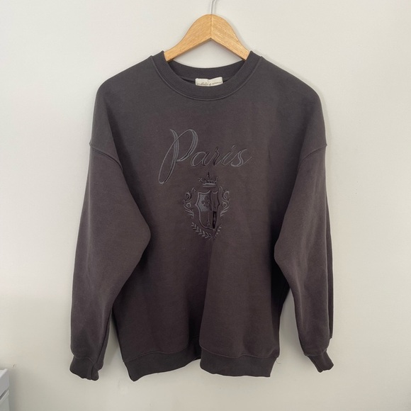 Women's State of Mine Sweatshirt - Paris - Dark Grey Size M - Picture 1 of 5